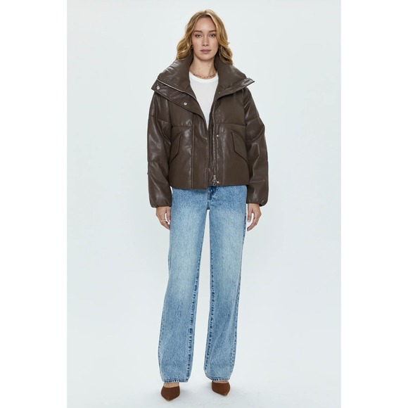 Pistola Brown Leather Jacket - Picture 3 of 14